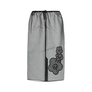 CECILIE BAHNSEN Women's Sheer Floral Print Midi Skirt Women BLACK Skirts
